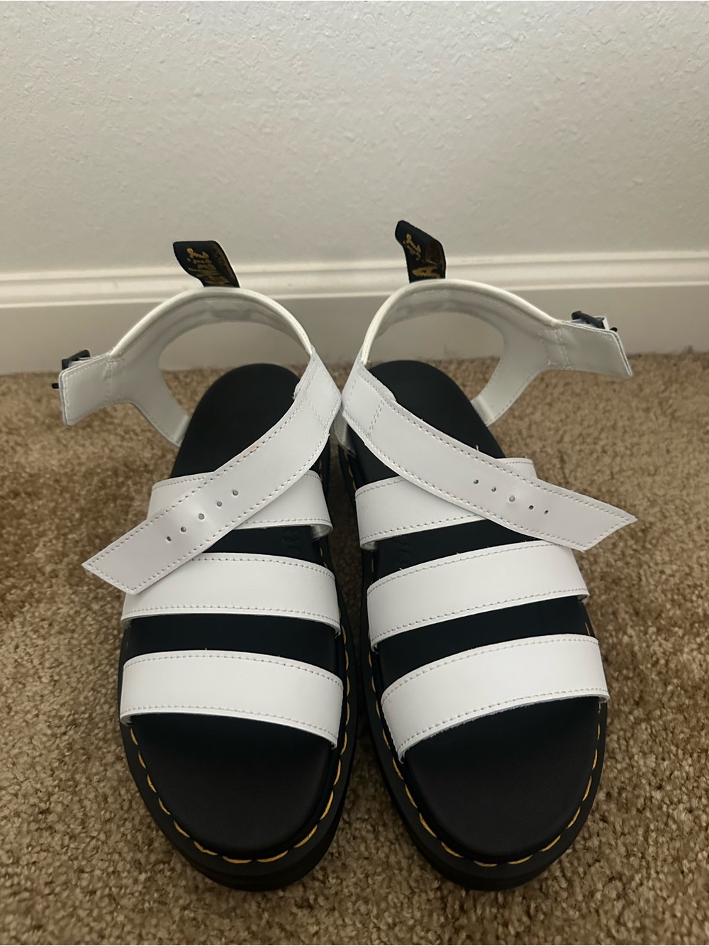 Dr. Martens White Platform Sandals - Picture 3 of 5